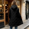 thumbnail image 6 of MOONDU Women's Long Puffer Vest with Hood, Sleeveless Zip Up Quilted Jacket, Lightweight Warm Winter Outerwear with Pockets for Fall, 6 of 8