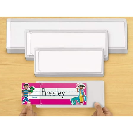Small Self-Adhesive Nameplate Sleeves (3 3/4" x 10") - Set of 12 [FF685]