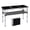 Black, variant on HarmonyStrings Small Folding Table Portable 3FT Aluminum Foldable Camping Table for Picnic Card Table with 3 Adjustable Height & Carry Handle for Outdoor Indoor Hiking Camp BBQ Beach-White
