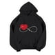 thumbnail image 4 of ICHUANYI Clearance Women's Casual Long Sleeve Pullover Hoodie Sweatshirt Tops Drawstring Lightweight Hooded Loose Pullover Tops(Black, XL) ICHUANYI WER2023081513066, 4 of 5