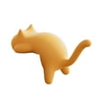 thumbnail image 4 of Gancho con forma de gato para escritorio, mesa, agarre fuerte, bonito colgador de bolsos con dibujos animados Amarillo, 4 of 9