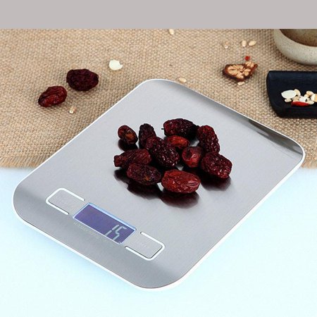 - Ktaxon 11LB/0.1lb 5KG/1g LCD Digital Electronic Kitchen Food Diet Postal Scale Weight Balance with Black Back Light
