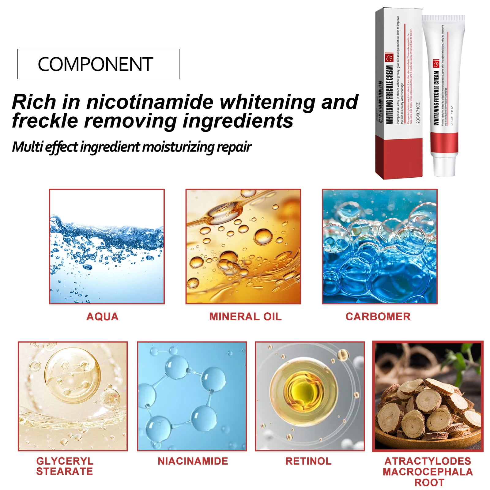 Alvantor Brightening Face Cream Moisturizer for Dull Skin & Acne Dark Spots 0.71 oz