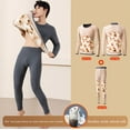 thumbnail image 1 of Conjuntos de ropa interior térmica de terciopelo para hombre, conjunto de ropa interior cálida de seda y terciopelo para rodillas y espalda, conjunto de ropa interior cálida para hombre, pantalones y, 1 of 8