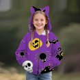 thumbnail image 2 of Otqutp Toddler Girls Halloween Zip Up Hoodie Cat Ear Long Sleeve Fleece Jackets Fall Wind Resistant Warm Coats with Pockets, 2 of 4