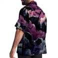 thumbnail image 3 of Bats Men's Short Sleeve Button Down Spread Collar Beach Shirts, 3 of 6