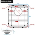 thumbnail image 5 of EcoNesxp 304 Stainless Steel Sink Protector Stainless Steel Sink Protector for Kitchen Sinks with Rear Drain Hole, 5 of 5
