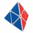 thumbnail image 2 of 2X2 Triangle Pyramid 2-Layer Pyraminx Magic Cube Speed Puzzle Twist Educational Toy White, 2 of 3