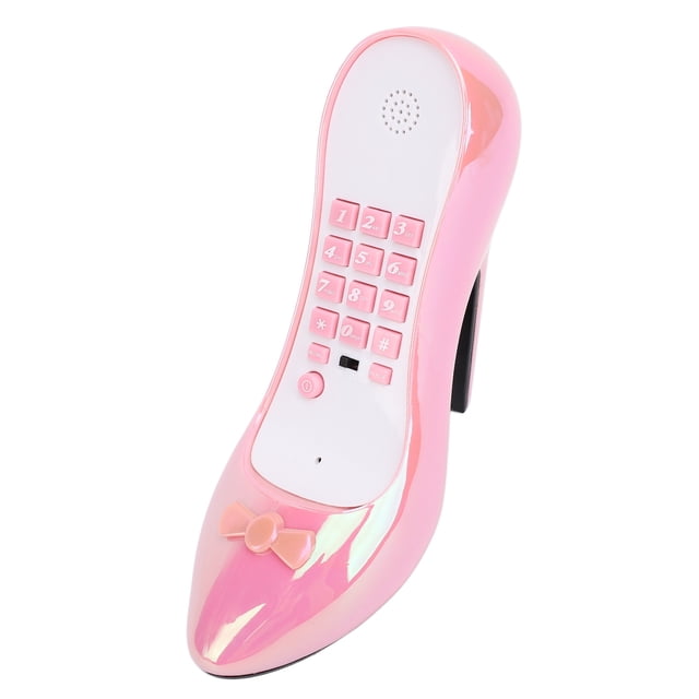 Novedoso Teléfono para Zapatos de Tacón Alto, Teléfono Con Cable Abs de Moda Con Almacenamiento de Números, Decretación Elegante Para El Hogar y Muebles Artilars, Forma