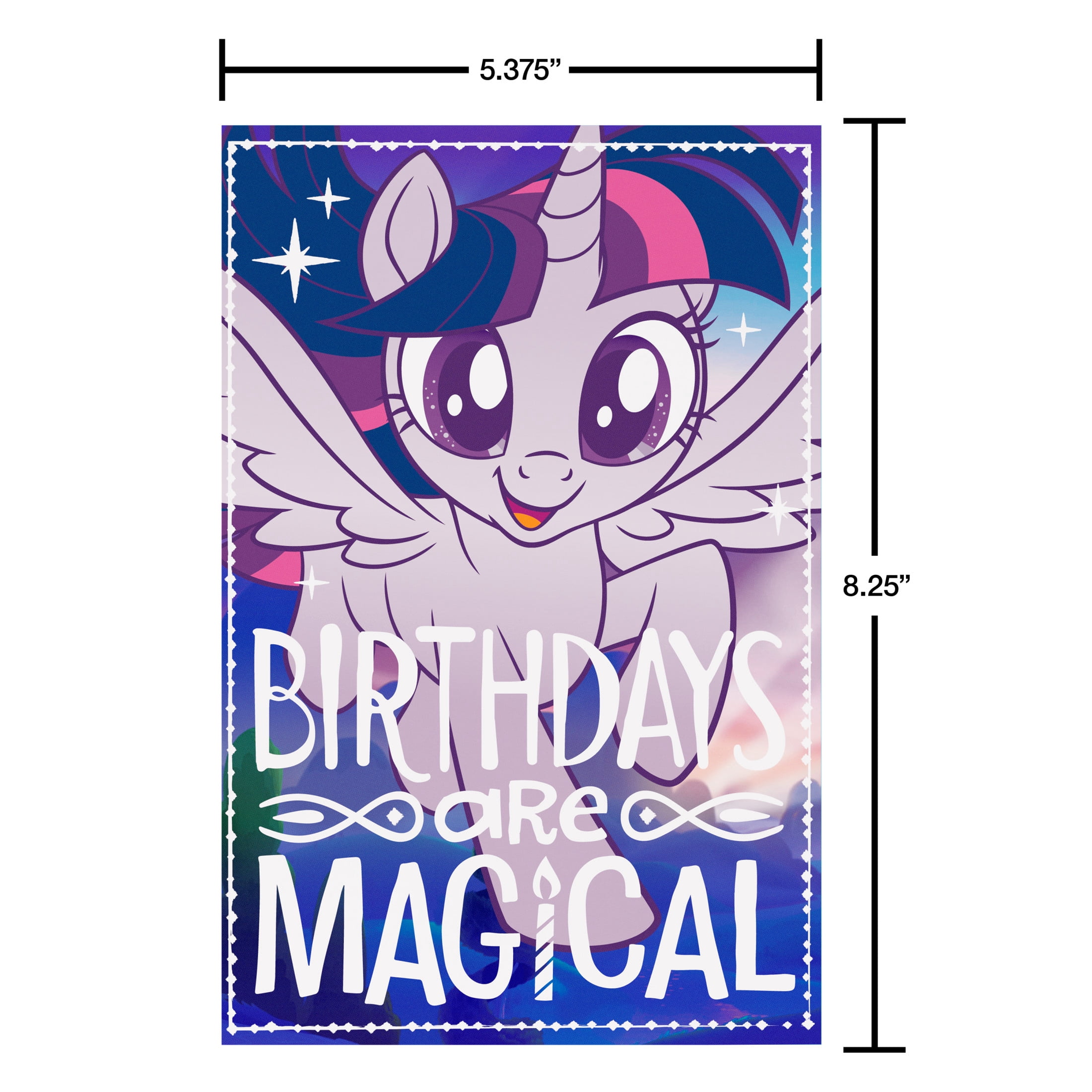 American Greetings My Little Pony Birthday Card for Girls (Twilight Sparkle Flying)
