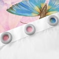 thumbnail image 5 of Butterfly Curtains & Drapes,Farm Country Floral 30%-50% Blackout Curtains Women ,Wild Animals Teal Butterflies Window Curtains,Boho Flowers Window Treatments, 5 of 6