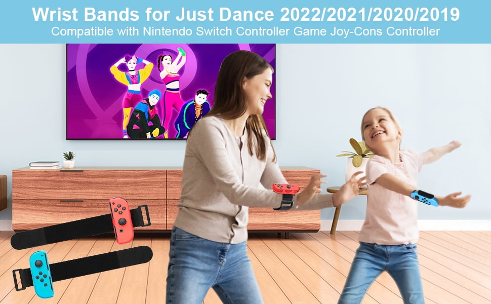  Wristbands Compatible with Just Dance 2024 2023 2022 2021 Switch  Game, ID CHINSION Adjustable Elastic Straps Compatible with Nintendo Switch  Controllers for Adults Teens and Kids, Blue Pink and Green : Video Games