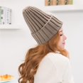 thumbnail image 2 of Sonducket Nuevo Gorro de invierno de colores caramelo, gorro tejido para mujer, gorro suave Sombreros beige, 2 of 6