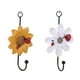 thumbnail image 3 of Perchas De Pared Ganchos De Metal De Flores Montados En La Pared Para Colgar Abrigo Sombrero Llave Toalla 4 Uds Eigraketly HA035813-00, 3 of 6