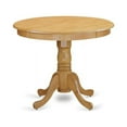 thumbnail image 3 of East West Furniture Antique 5-piece Wood Kitchen Table and Chairs in Oak, 3 of 7