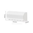 thumbnail image 2 of Soporte para cepillos de dientes, ABS, soporte organizador de almacenamiento de cepillos de dientes autoadhesivo a prueba de polvo montado en la pared (13 cm (6 ranuras para cepillos)), blanco, 2 of 5