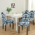 thumbnail image 5 of Dining Room Chair Covers 4pcs High Stretch Removable Washable Kitchen Chair Slipcovers for Home Party Hotel Wedding Ceremony, Universal Size (boho), 5 of 7