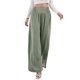 thumbnail image 1 of Pantalones Pantalones holgados de mujer Pantalones casuales de verano de cintura alta Cintura elástica Señora Pantalones Ygjytge Verde T M para Mujer, 1 of 8