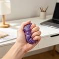 thumbnail image 5 of STPToys Transparent Glitter Filled Cube Shaped Slow Rebound Squeeze Gadget,Purple Soft Pressure Reducing Accessory Ideal For Birthday Gifts, Party Favors And General Reward Presents, 5 of 5
