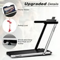 thumbnail image 3 of Gymax Motorized Treadmill Folding Under Desk Electric Treadmill w/ APP Silver, 3 of 10