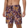 thumbnail image 2 of Haiem Buffalo Plaid And Butterflys Men'S Quick-Dry Swim Trunks: Comfortable Beach Shorts With Mesh Lining And Pockets - Ideal For Swimming And Sunbathing 3x-Large, 2 of 9