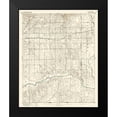 thumbnail image 2 of USGS 12x14 Black Modern Framed Museum Art Print Titled - Sitka Kansas Sheet - USGS 1894, 2 of 5
