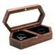 thumbnail image 1 of Caja de Madera para Anillos con 2 Ranuras, Organizador Diario para Guardar Anillos, Pendientes y Joyas, Caja de Compromiso para Anillos de Boda A, 1 of 5