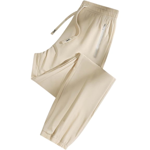 Casual Pants Stretchy Work Joggers, Stretch Active Comfys Quick Drying Drawstring Work Pants, Unisex Elastic Waist Joggers with Pockets