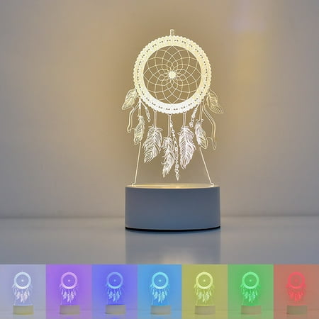 

Creative LED Ambient Night Light Children s Night Light 3D Desk Lamp USB Powered 7 Color Changes Room Decoration Gifts for Children and Girls