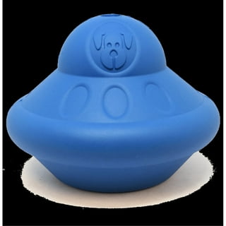 SP Ice Cream Cone Durable Rubber Chew Toy and Treat Dispenser, Size: Medium, Blue