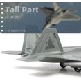 thumbnail image 4 of NUOTIE F-22 Raptor 1/100 Scale Diecast Metal Fighter Jet Model Stealth Combat Airplane Air Force Aircraft Alloy Model with Stand for Adult Military Collections or Gift (FF 03049), 4 of 6