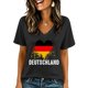 thumbnail image 5 of Women's Football Graphic T-Shirt, Women's V Neck Short Sleeve T Shirt, Casual Letter Print Tee, Fashion Summer Top for Soccer Tournament 2026 Dark Gray Size: 2XL, 5 of 6