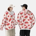 thumbnail image 3 of KLL Watermelon Print Men's Women’s UPF 50+ Sun Protection Outdoor Hoodie Jacket Long Sleeve Fishing Hiking Performance Shirt-XX-Large, 3 of 6