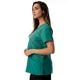 thumbnail image 2 of Dreamcrest Ultra Soft Women's Scrub Tops Medical Scrubs Nursing Uniforms (Surgical Green, Small), 2 of 3