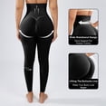 thumbnail image 3 of Athlemo Elastic Waist Control Tummy Shaping Leggings Shapewear, 3 of 7