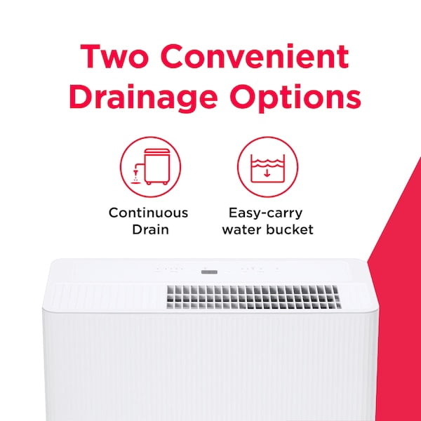 Frigidaire 50 Pint Dehumidifier with Wi-Fi (Energy Star) up to 4500 Sq Ft, White