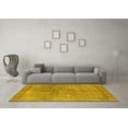 thumbnail image 3 of Ahgly Company Machine Washable Indoor Rectangle Oriental Yellow Industrial Area Rugs, 7' x 10', 3 of 4