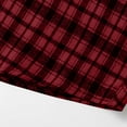 thumbnail image 7 of IYTR Men's Plaid Flannel Shirt Button Down Long Sleeve Regular-Fit Shacket Jacket Lapel Checked Casual Loose Shirts (Red,XL), 7 of 7