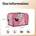thumbnail image 4 of Funda para tostadora de 2 rebanadas de Courage The Cowardly Dog, funda protectora contra el polvo y las huellas dactilares para pan, funda de poliéster para pequeños electrodomésticos de cocina, 4 of 6