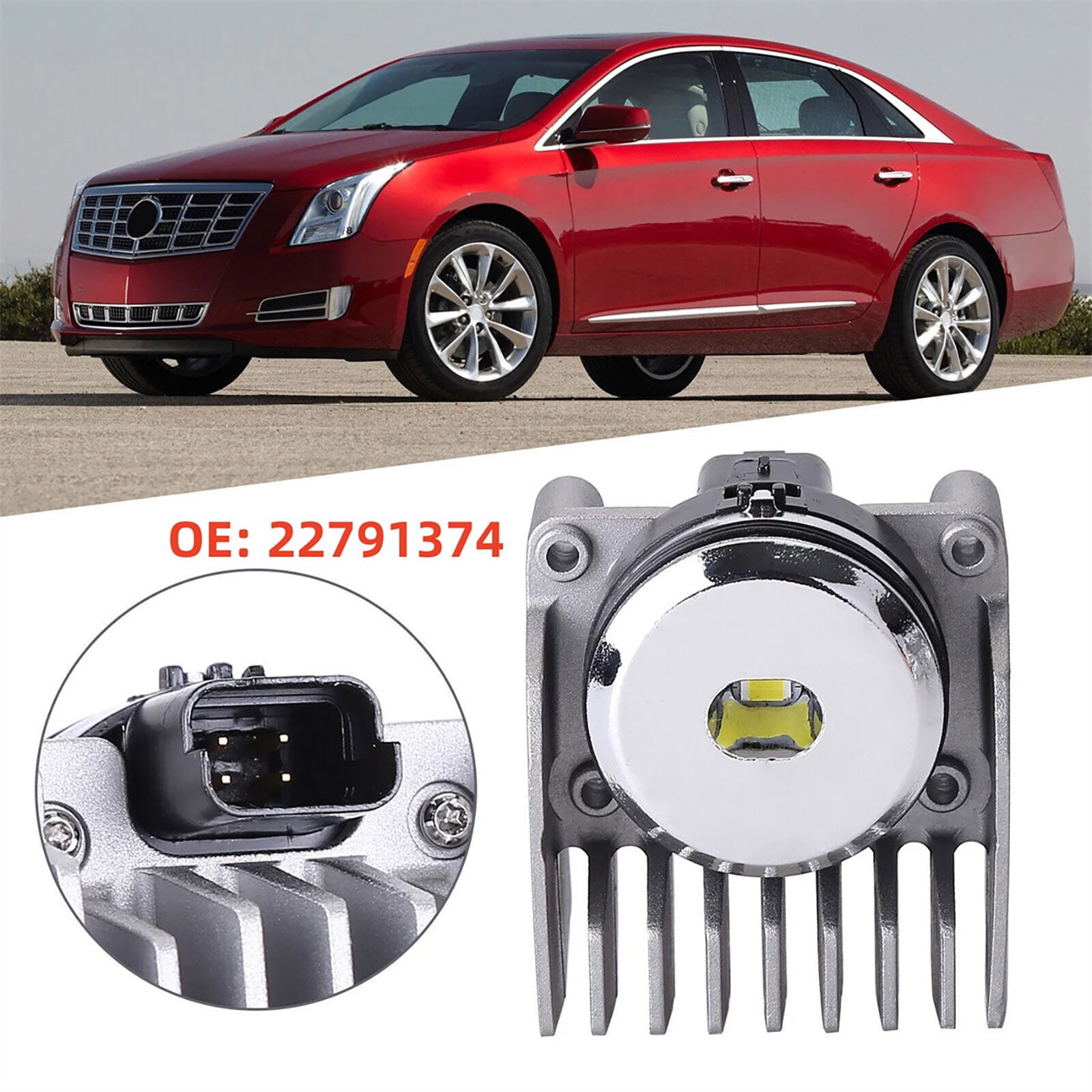 NATEFEMIN DRL LED Light Module Diode Replacement for Cadillac XTS 2013-2017