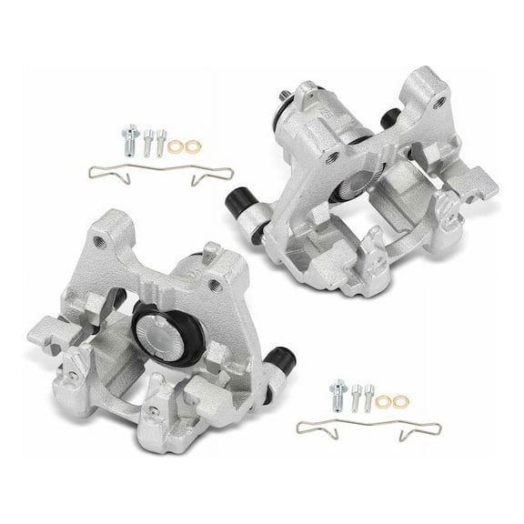 Rear Brake Caliper Set 2 - Compatible with 2018 - 2023 Volkswagen Tiguan 2.0L 4-Cylinder - Autopart Premium