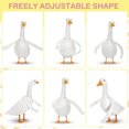 thumbnail image 2 of lixuesong Bendable Gooses Costume Wing Soft Plush Fabric White Wing Adjustable Rustproof Frame for Porch Garden Statues Outfit, 2 of 3
