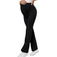 thumbnail image 7 of Taqqpue Women's Maternity Pants Straight Leg Over Belly Comfy Stretch Casual Pants, 7 of 7