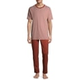 thumbnail image 6 of Hanes Men's Soft Pajama Short Sleeve Top and Pants Set, 6 of 6
