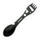 thumbnail image 1 of Advancent Conveniente vajilla multifuncional para acampar, juego de abridor de tenedor y cuchara, tenedor de fruta de acero inoxidable Sporks Kits de desorden para acampar negro, 1 of 6