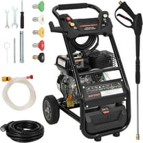 Telyswee 3600-PSI, 2.6-GPM Gas Pressure Washer with 5 Nozzles & 26ft Hose, Black