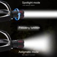 thumbnail image 4 of Ounissouiy Faro portátil IPX4 resistente al agua 2200lm elegante 6500K con al aire libre ciclismo pesca senderismo escalada faro de Iluminación y accesorios Tipo 2, 4 of 6