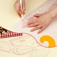 thumbnail image 5 of Jupean Ruler, Sewing Ruler, for Beginners Tailors Designers, 5 of 7