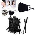 thumbnail image 3 of Abbracc 100 x Elastic Band Cord with Buckle Sewing DIY Craft Black + Threaded Buckle, 3 of 9