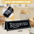 thumbnail image 3 of Kselythan 6Pcs Acrylic Reserved Table Signs, Double Sided Reserved Table Signs, 8"x3" Reserved Table Cards for Wedding Party Restaurant, 3 of 7